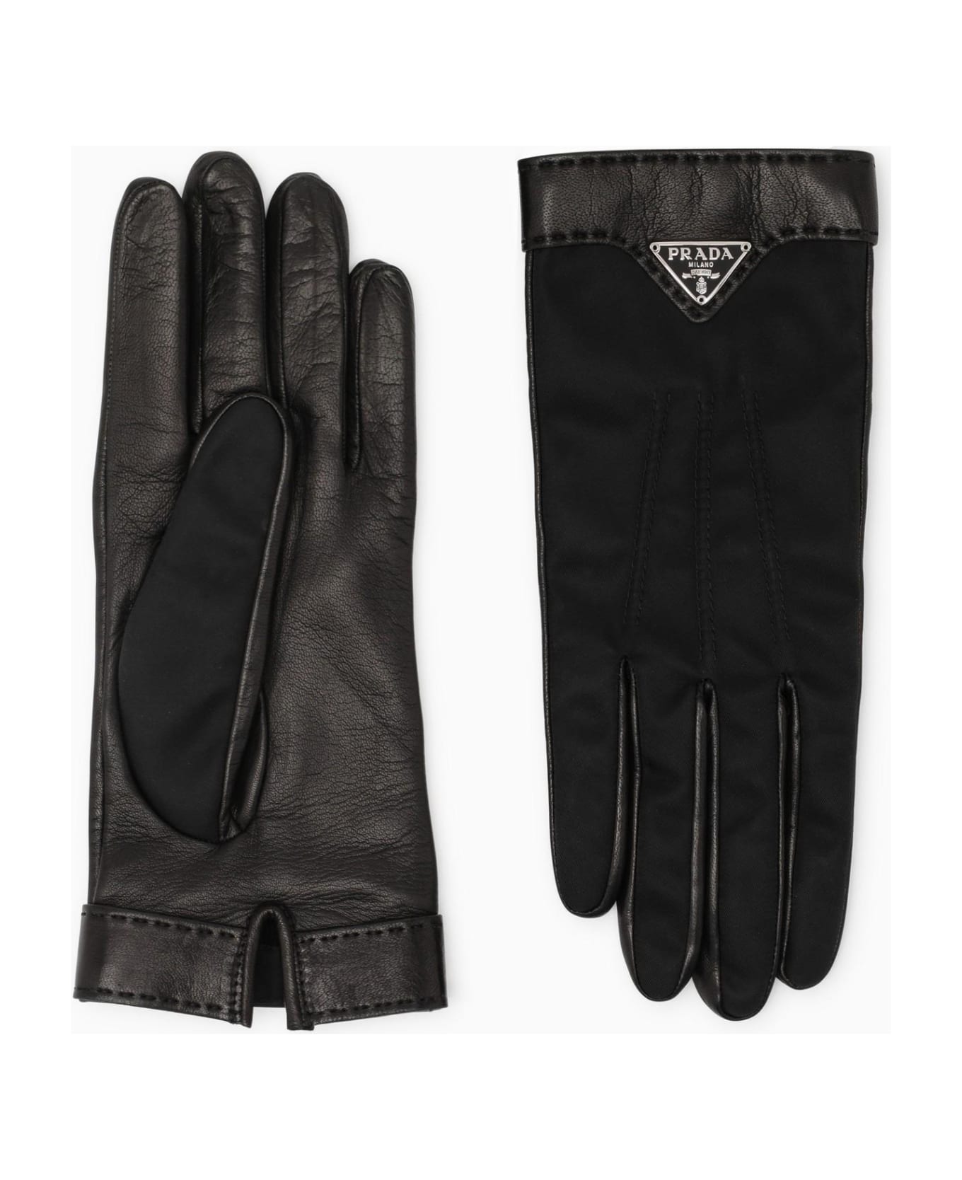 Prada Black Nappa Gloves - NERO