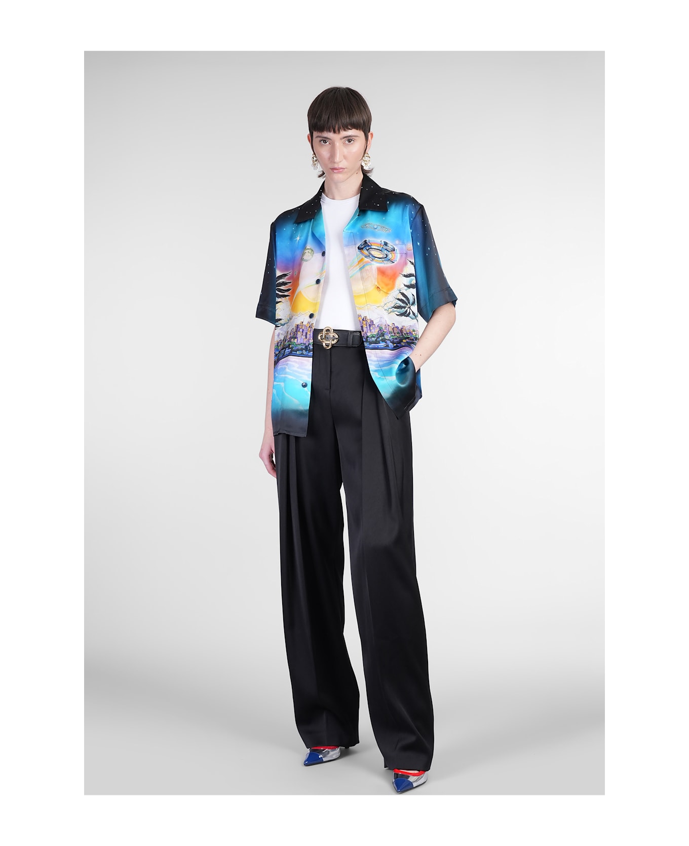 Casablanca Shirt In Multicolor Silk - multicolor