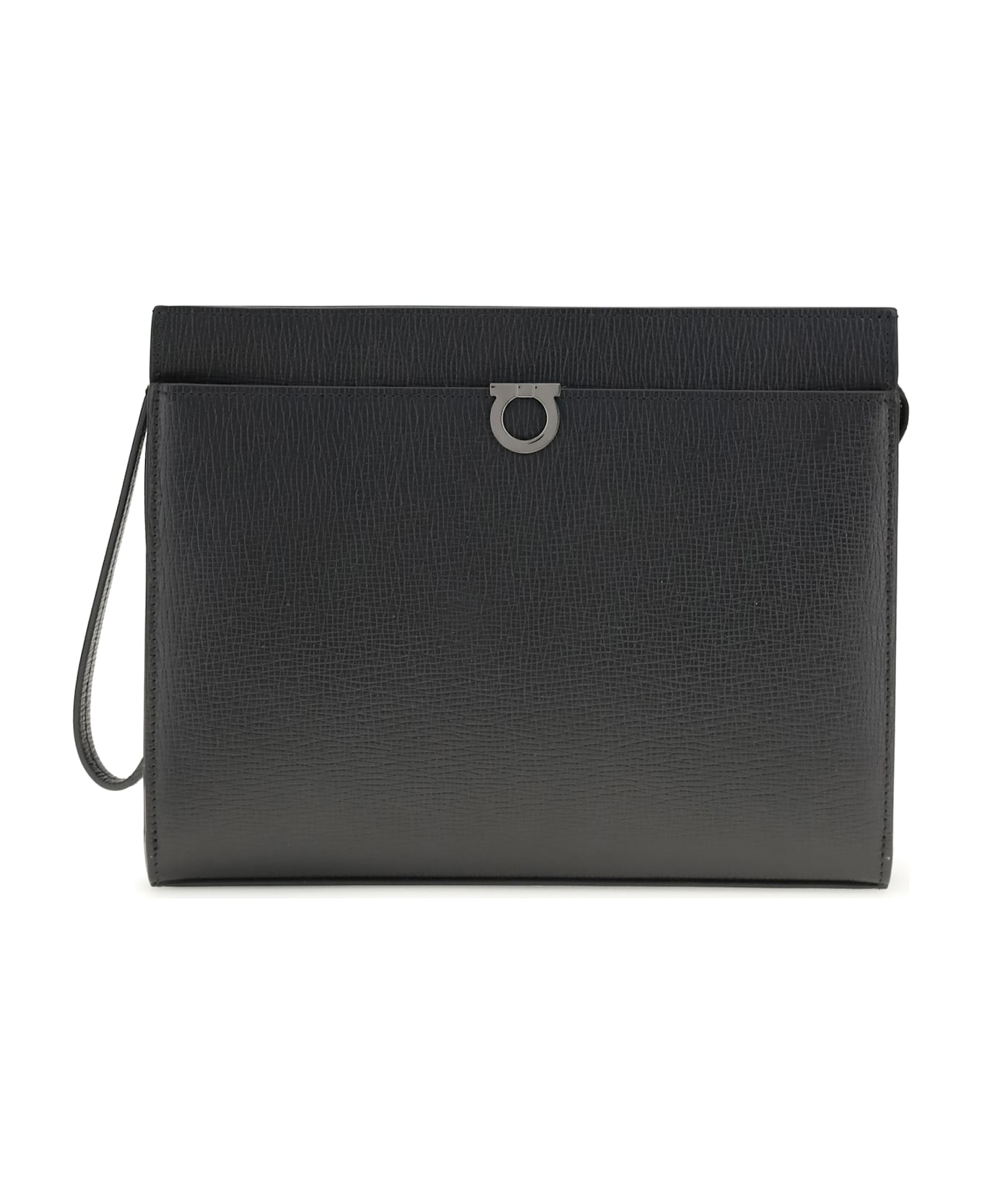 Ferragamo Gancini Pouch - Black