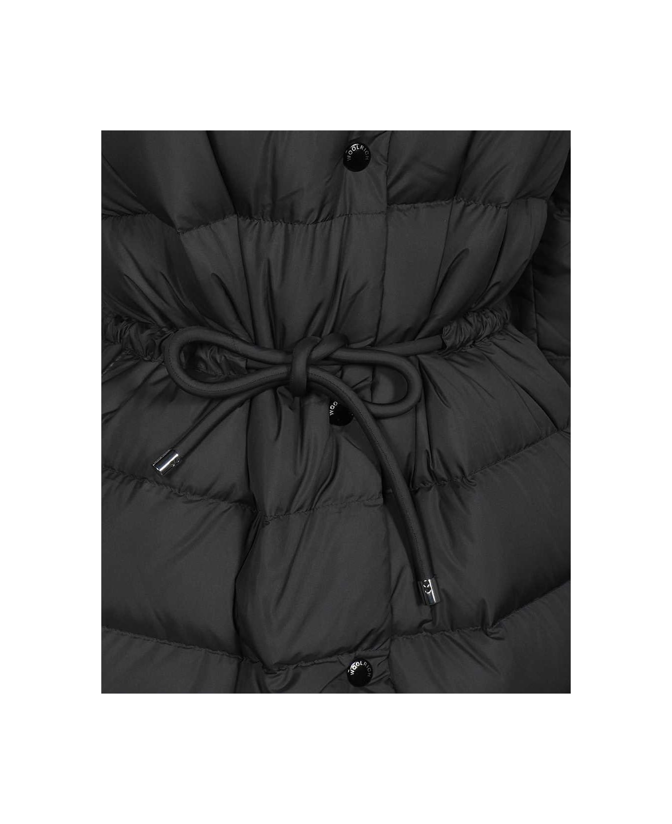 Woolrich Long Down Jacket - black コート
