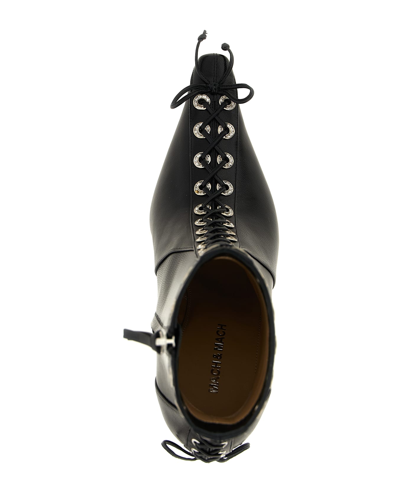 Mach & Mach 'crystalized Corset' Ankle Boots - Black  