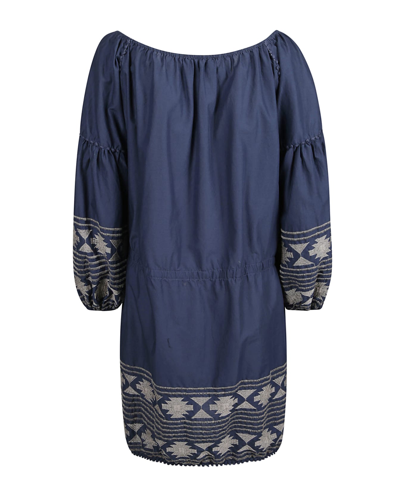 Bazar Deluxe Ruffle Mid-length Dress - Blue ワンピース＆ドレス