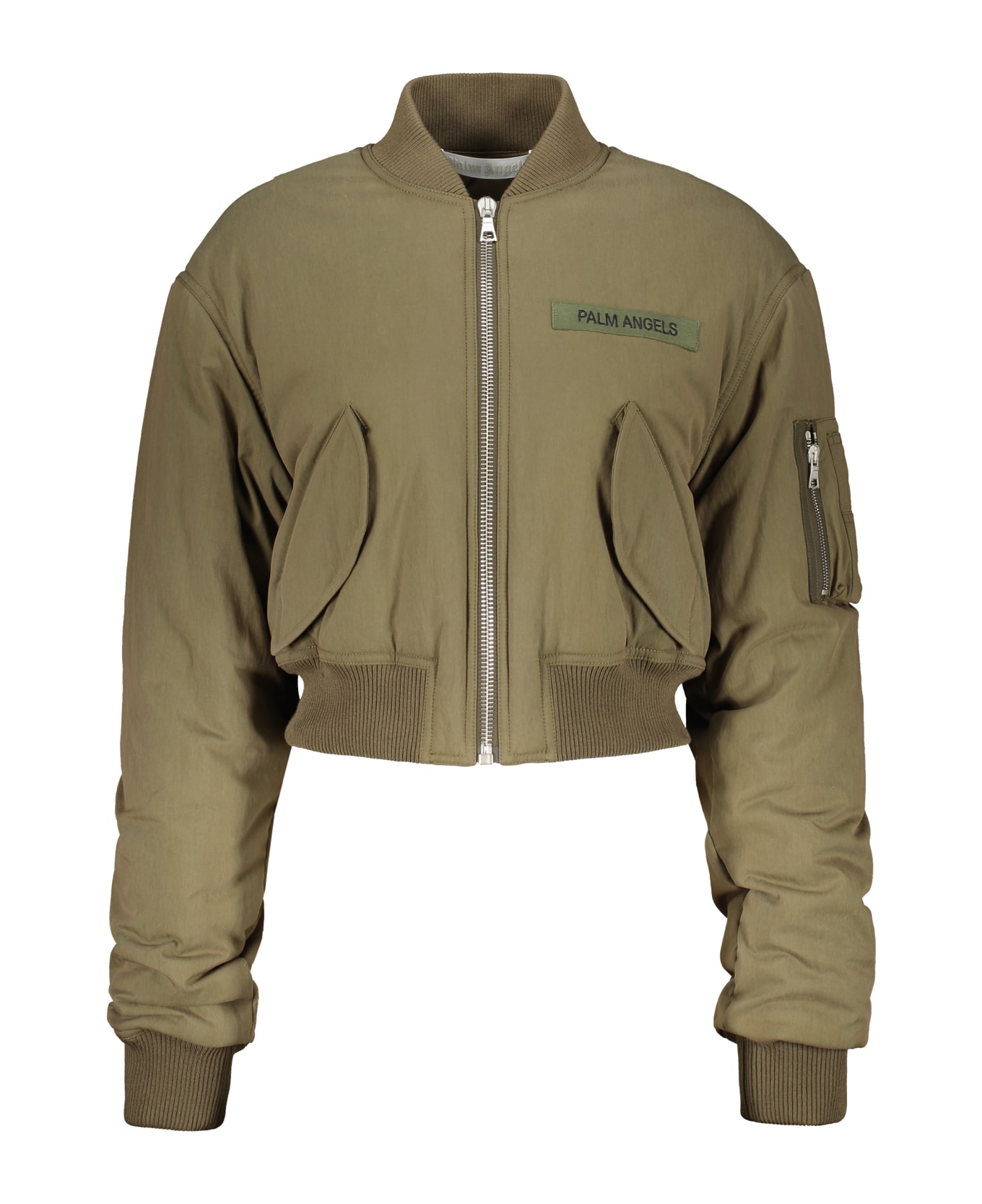 Palm Angels Padded Bomber Jacket - green