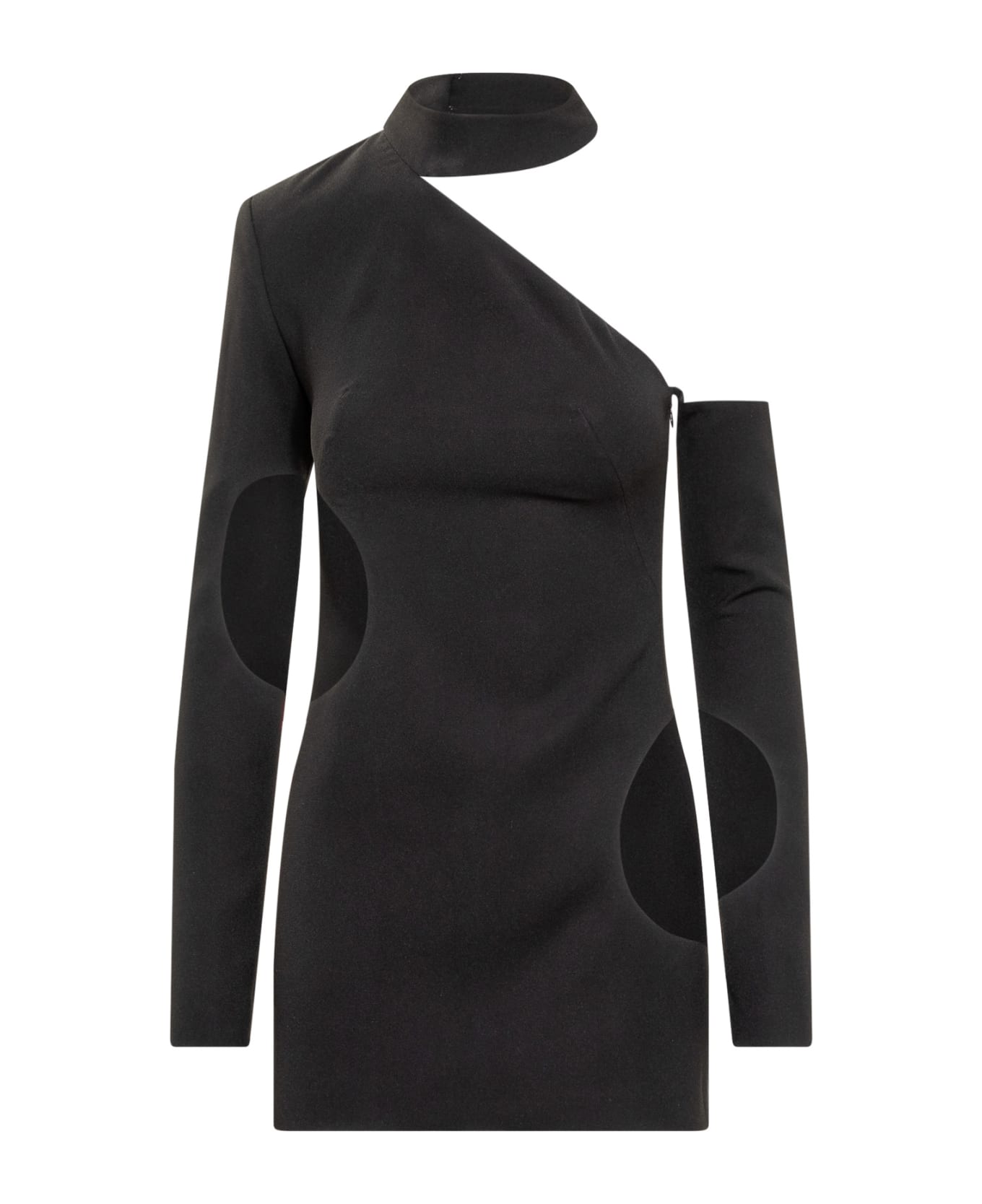 Monot Cut-out Mini Dress - BLACK