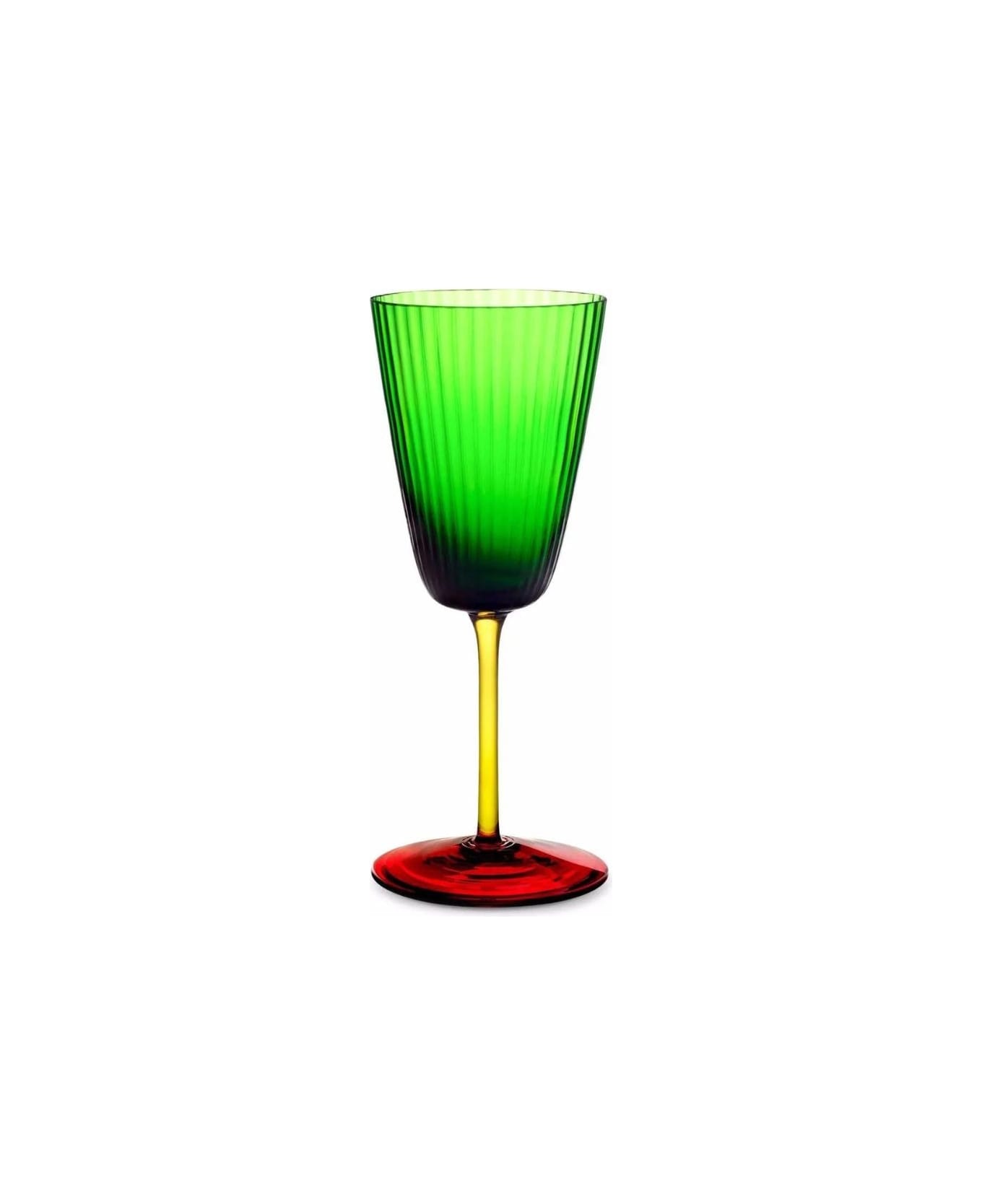 Dolce & Gabbana White Wine Glass Carretto - Multicolor