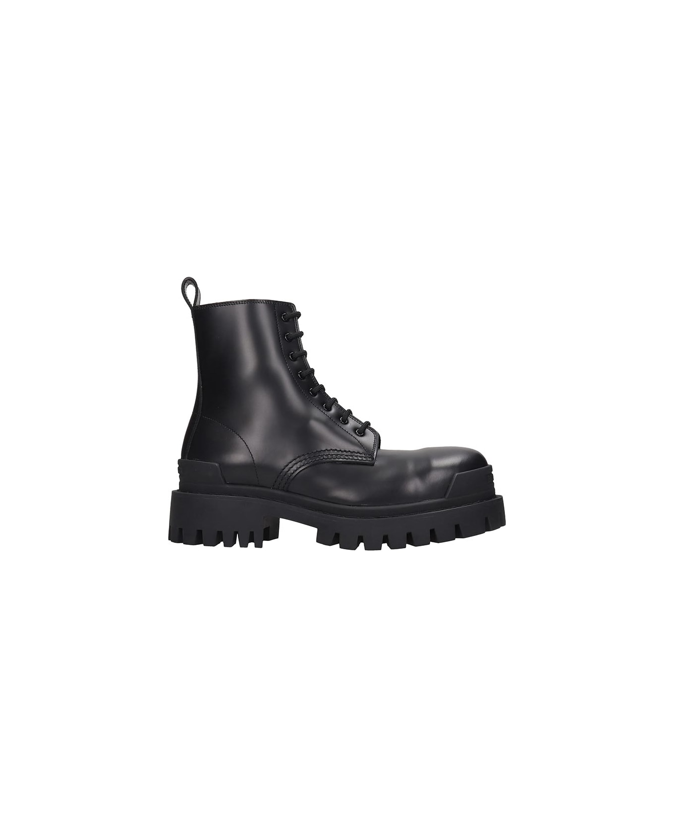 Balenciaga Strike Combat Boots In Black Leather | italist, ALWAYS LIKE ...