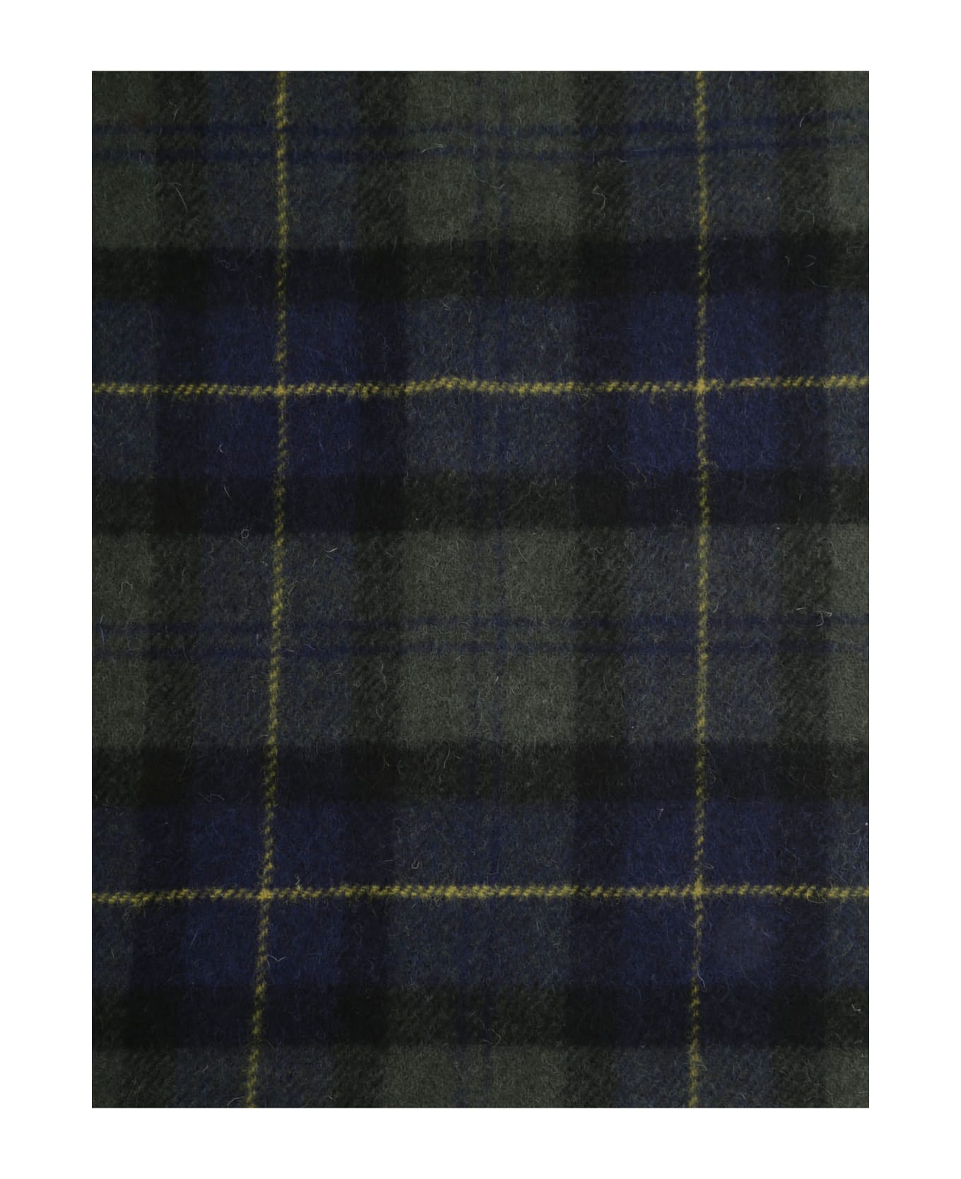 Barbour Tartan Lambswool Scarf - GREY/NAVY TARTAN