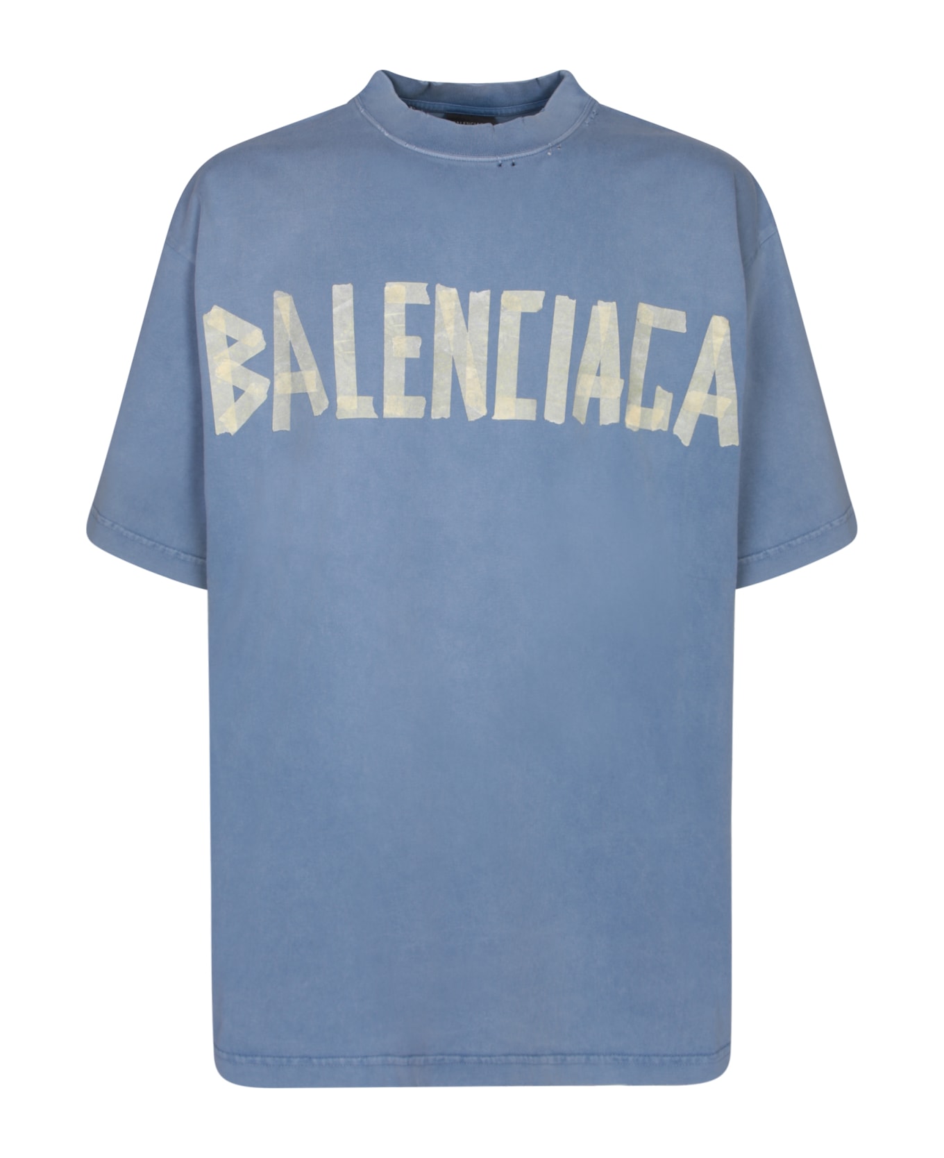 Balenciaga Tape Type T-shirt - Blue シャツ