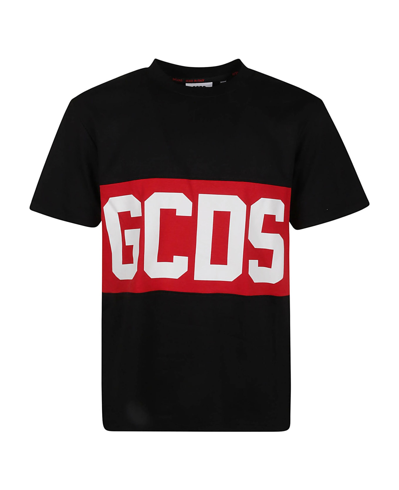GCDS Tape Logo T-shirt - Black