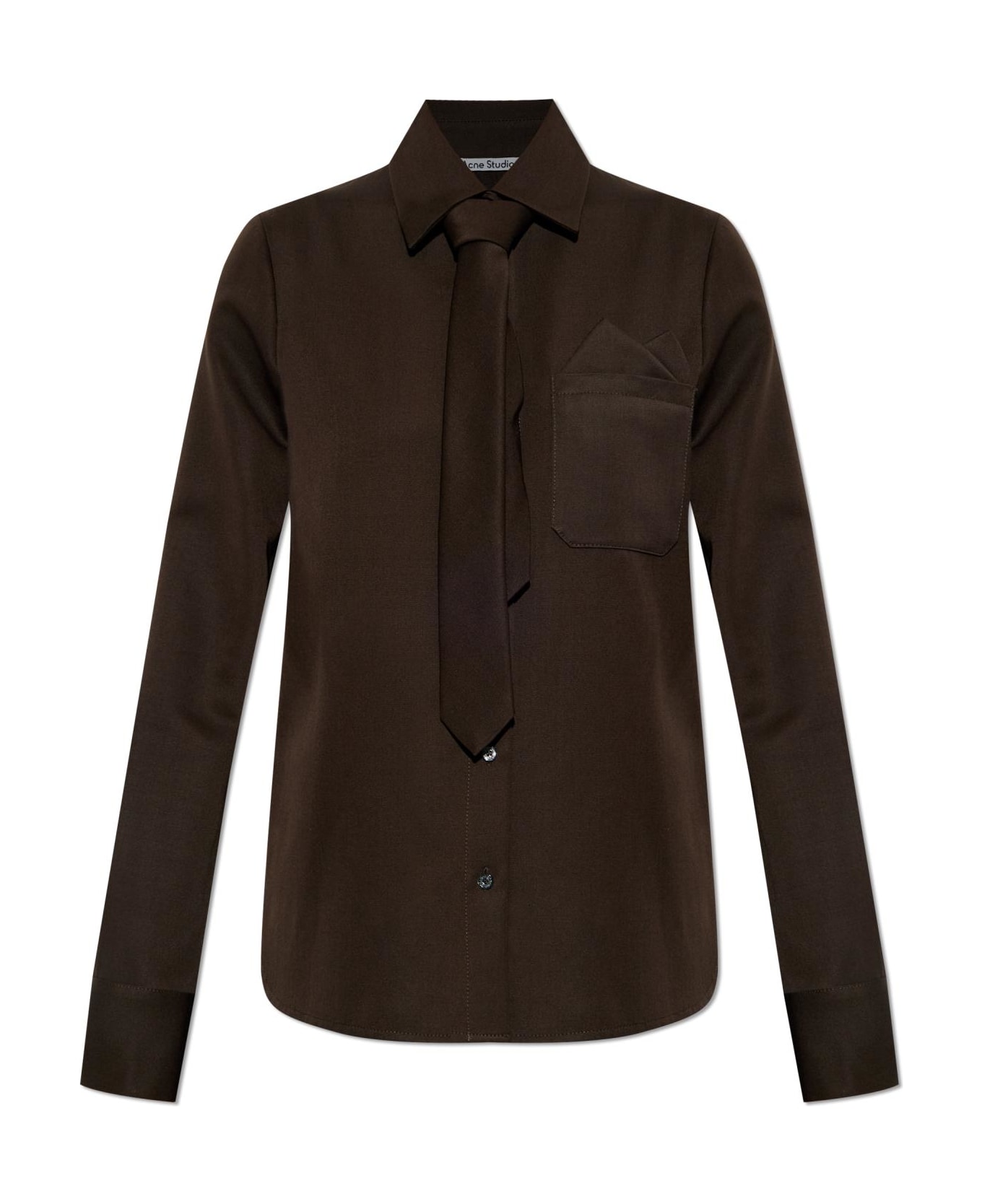 Acne Studios Wool Shirt - BROWN