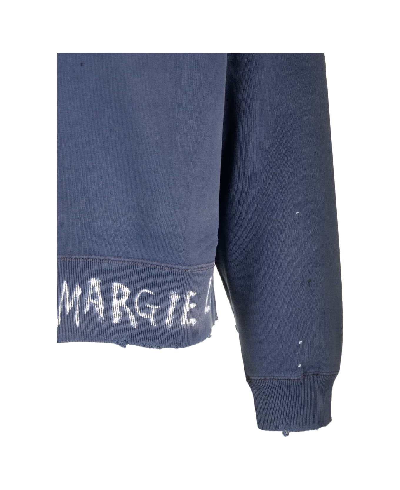 Maison Margiela Sweatshirt With Logo - Purple