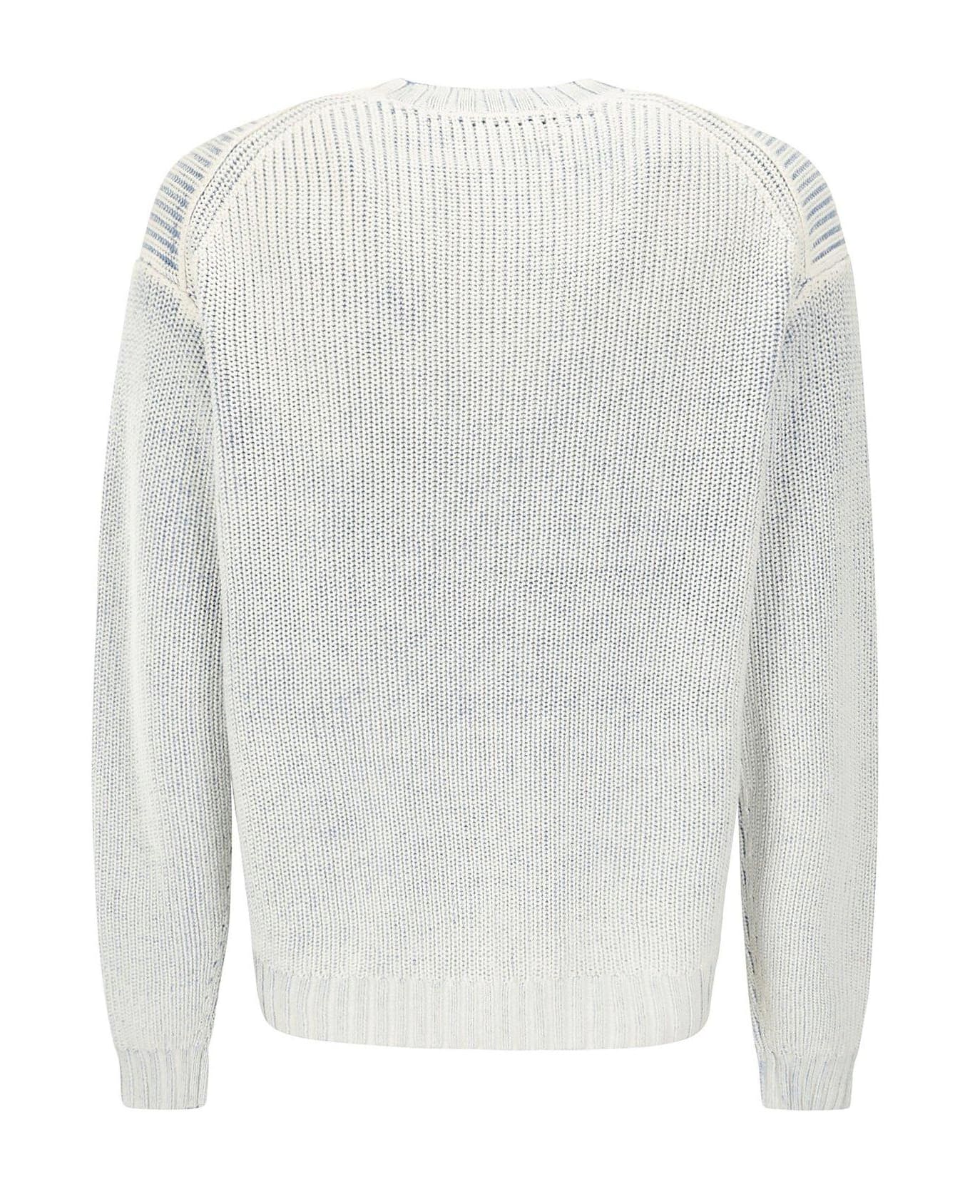 Acne Studios Logo Patch Knitted Jumper - NAVY