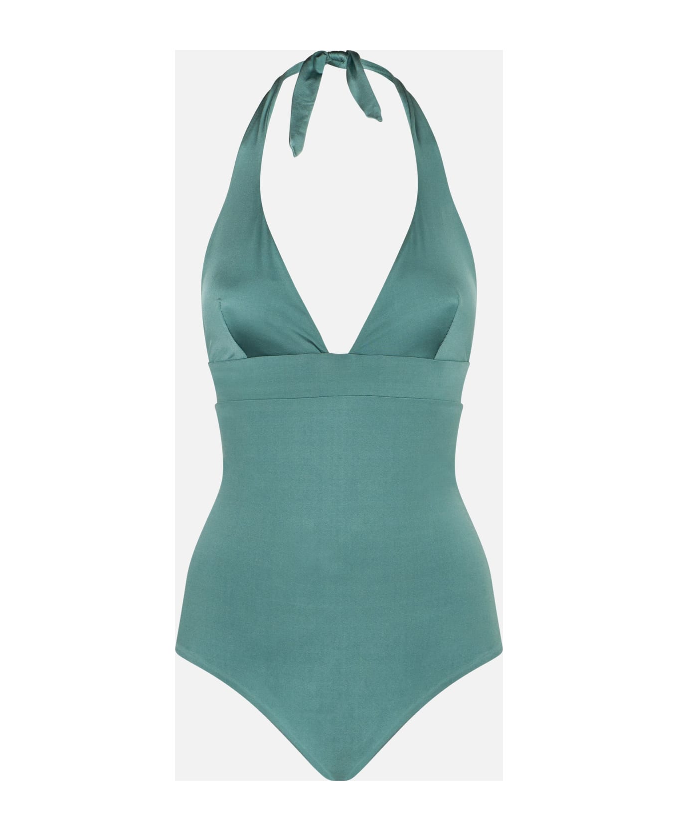 MC2 Saint Barth Woman Sage Green One Piece Swimsuit - GREEN