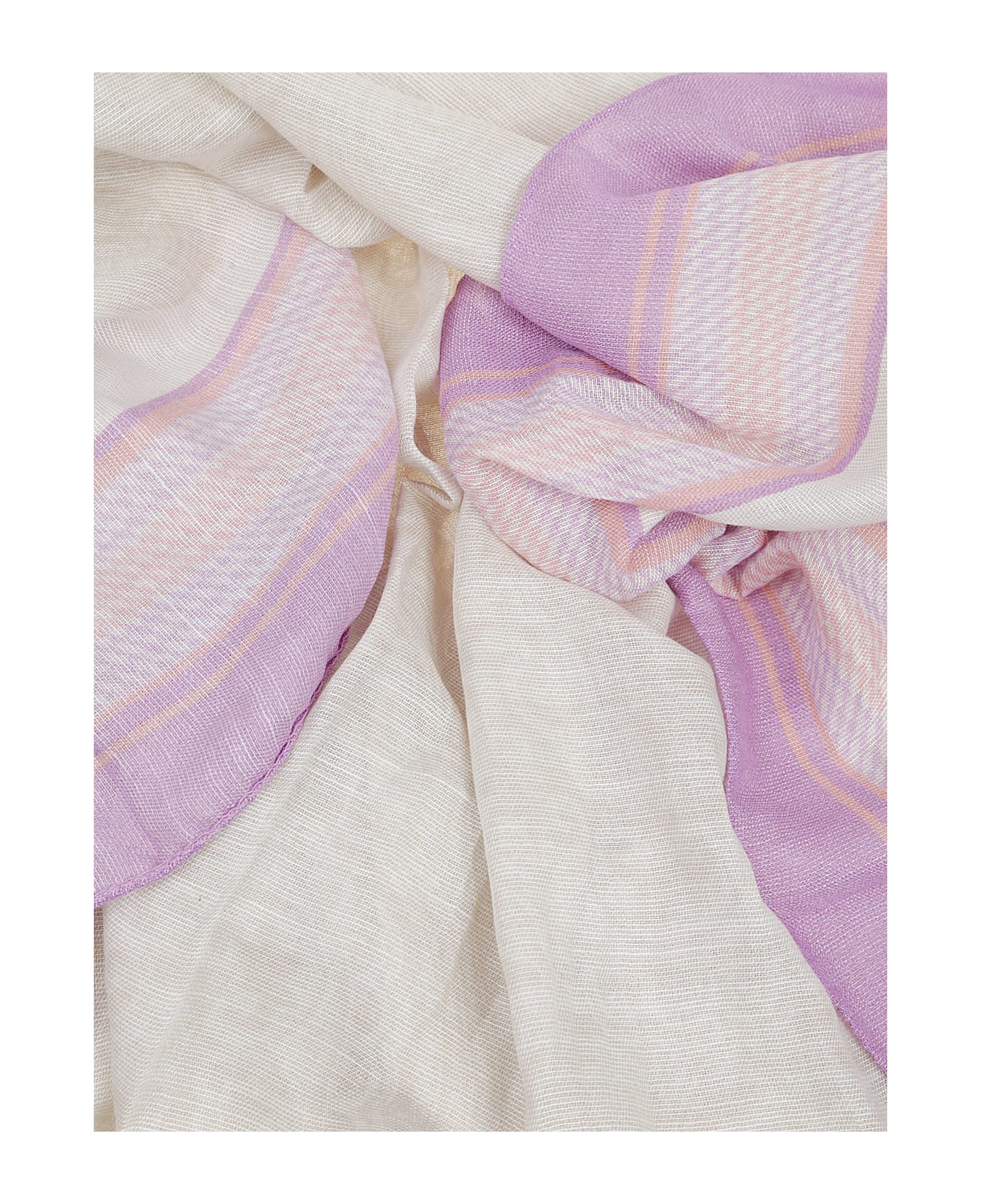 Etro Fringes Scarf - Beige Fantasia