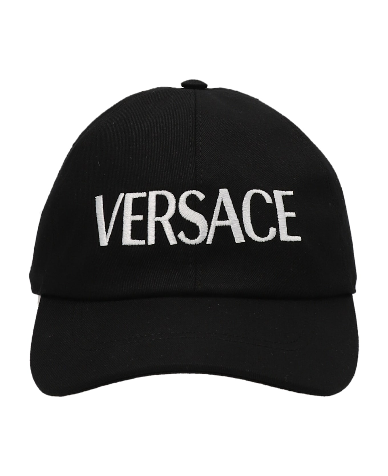 Versace Logo Cap - White/Black