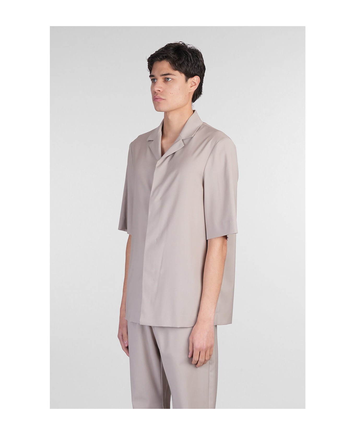 Barena Atila Shirt In Beige Wool - beige