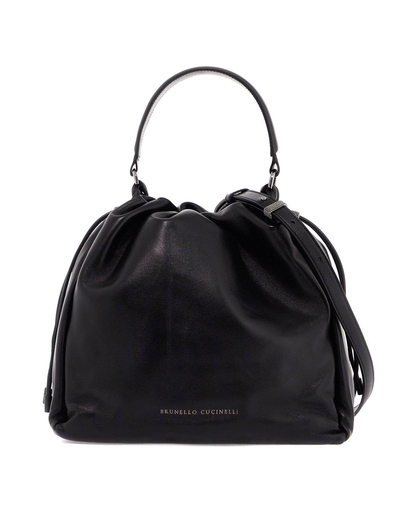 Brunello Cucinelli Handbag With Monile Embell - NERO (Black) トートバッグ