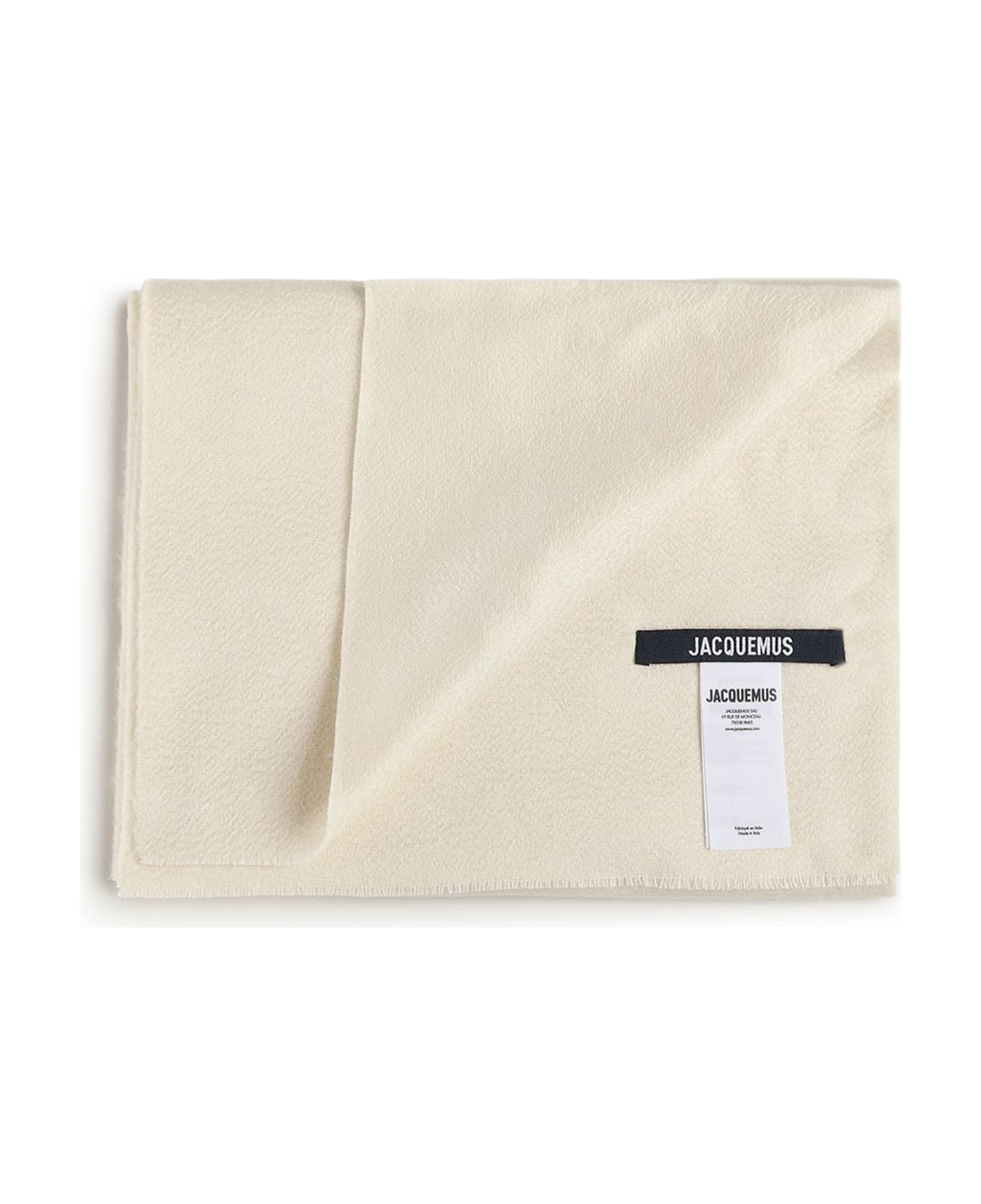 Jacquemus "l'echarpe Cachemiro" Cashmere Scarf - Off-white