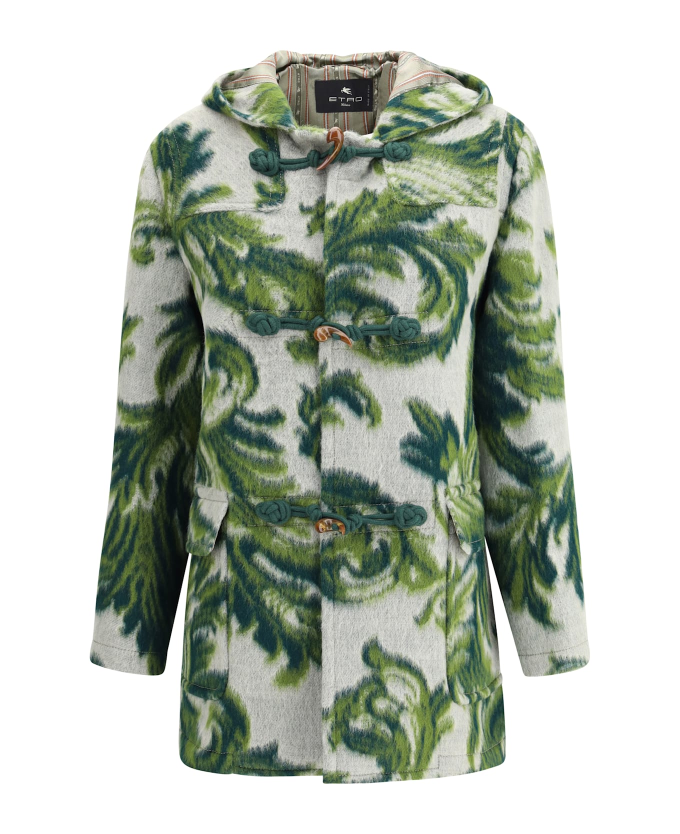 Etro Carded Wool Duffle Coat