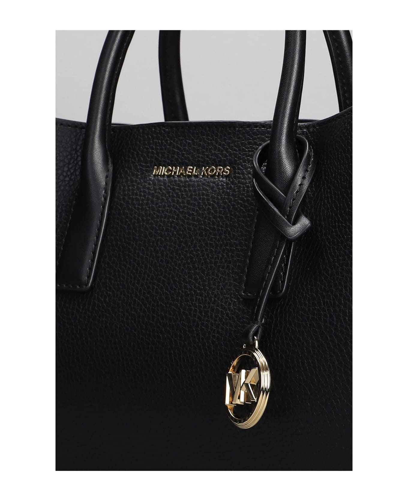 Michael Kors Ruthie Hand Bag In Black Leather - black