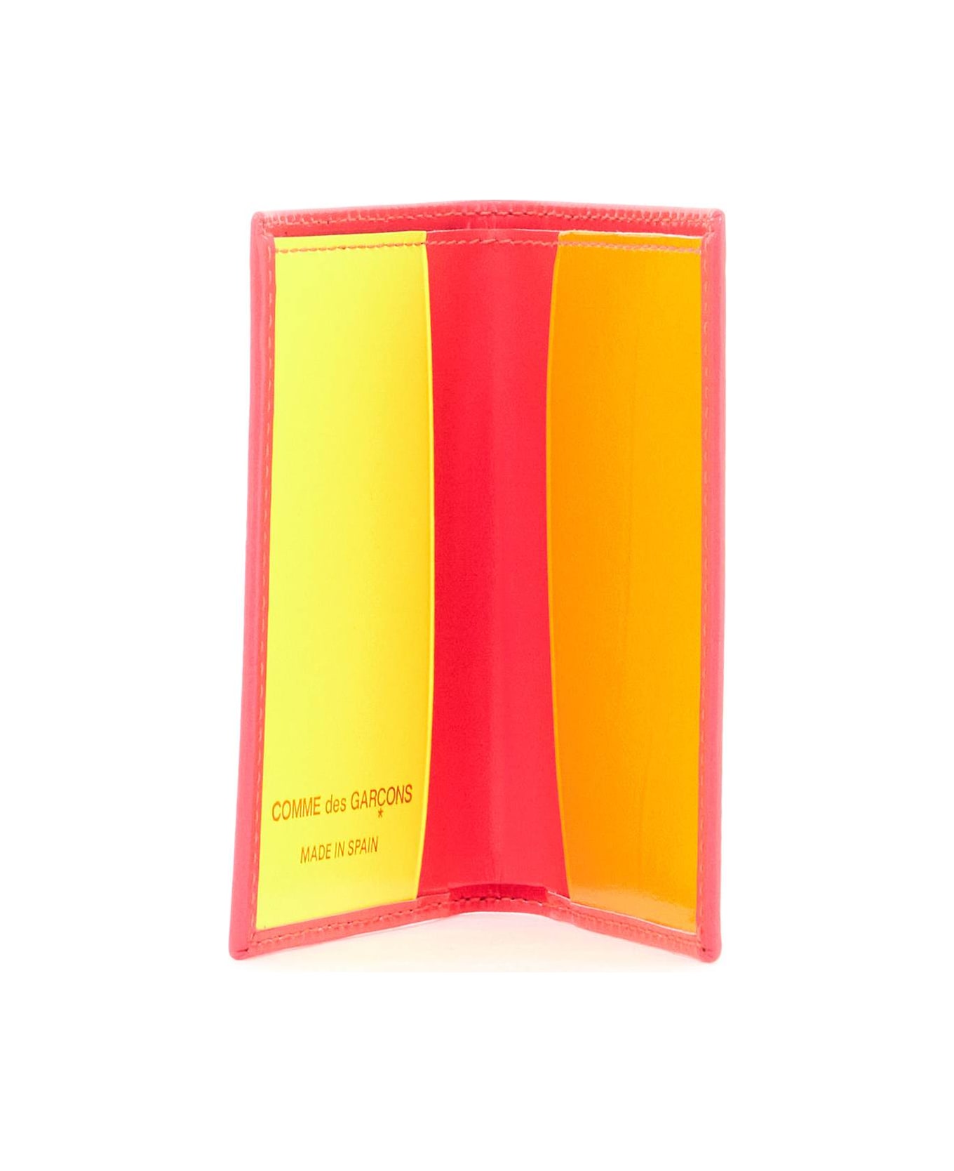 Comme des Garçons Wallet Super Fluo Wallet Portfolio - PINK