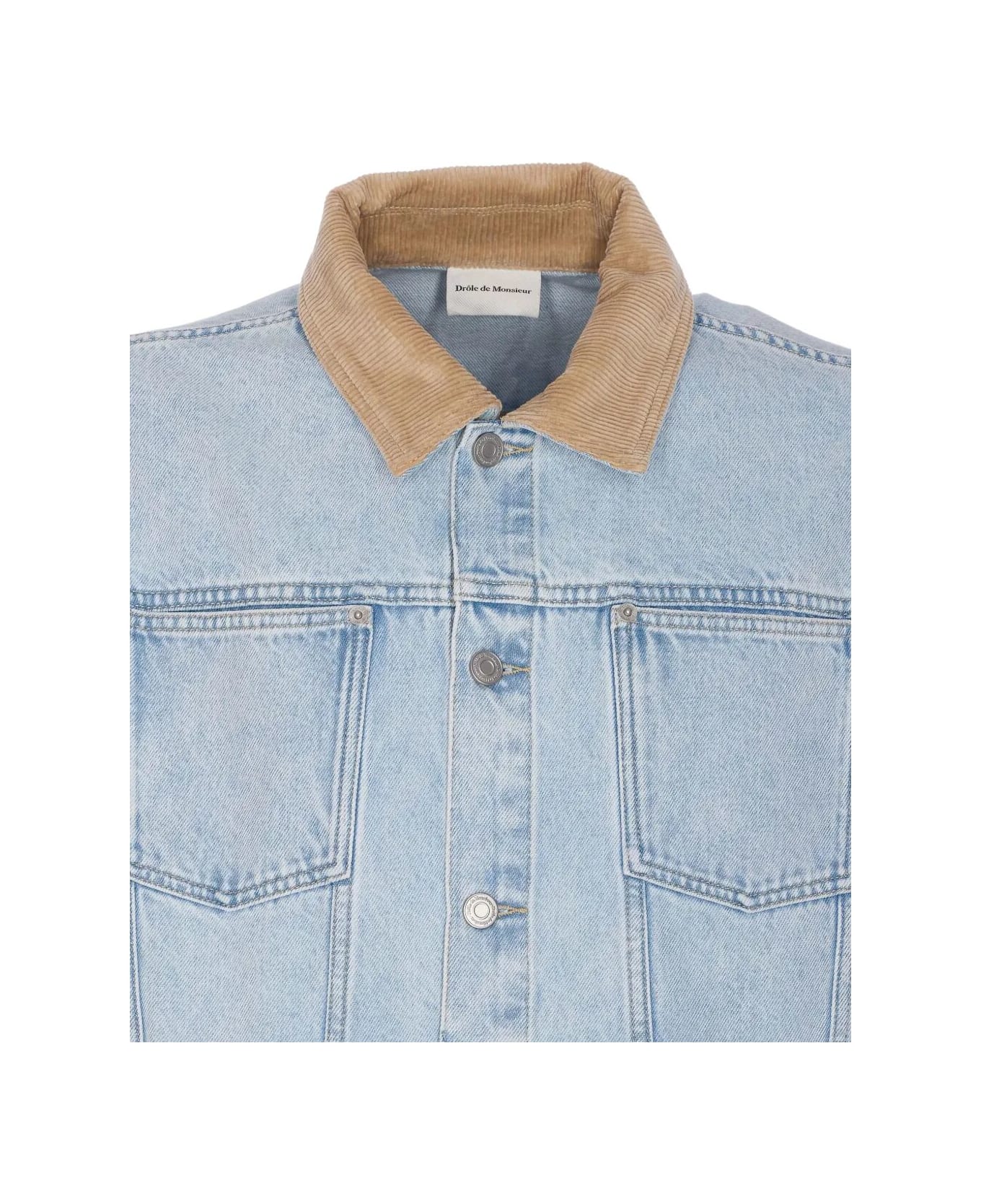 Drôle de Monsieur La Veste Jean Delave - Lbe Light Blue
