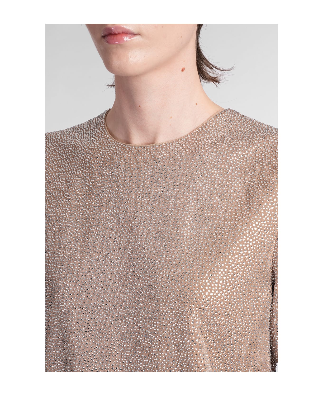 Giuseppe di Morabito T-shirt In Beige Viscose - beige