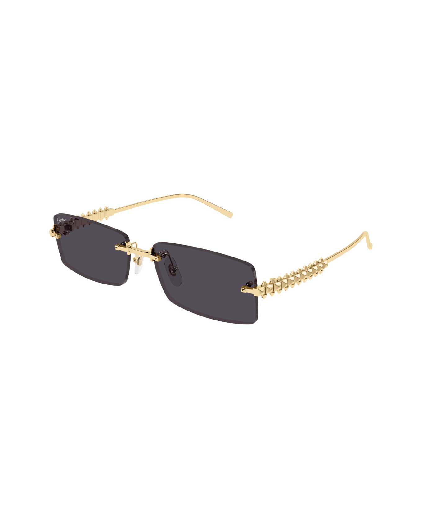 Cartier Eyewear Cartier Ct0604s Clash De Cartier 002 Gold Smoke Sunglasses - Oro