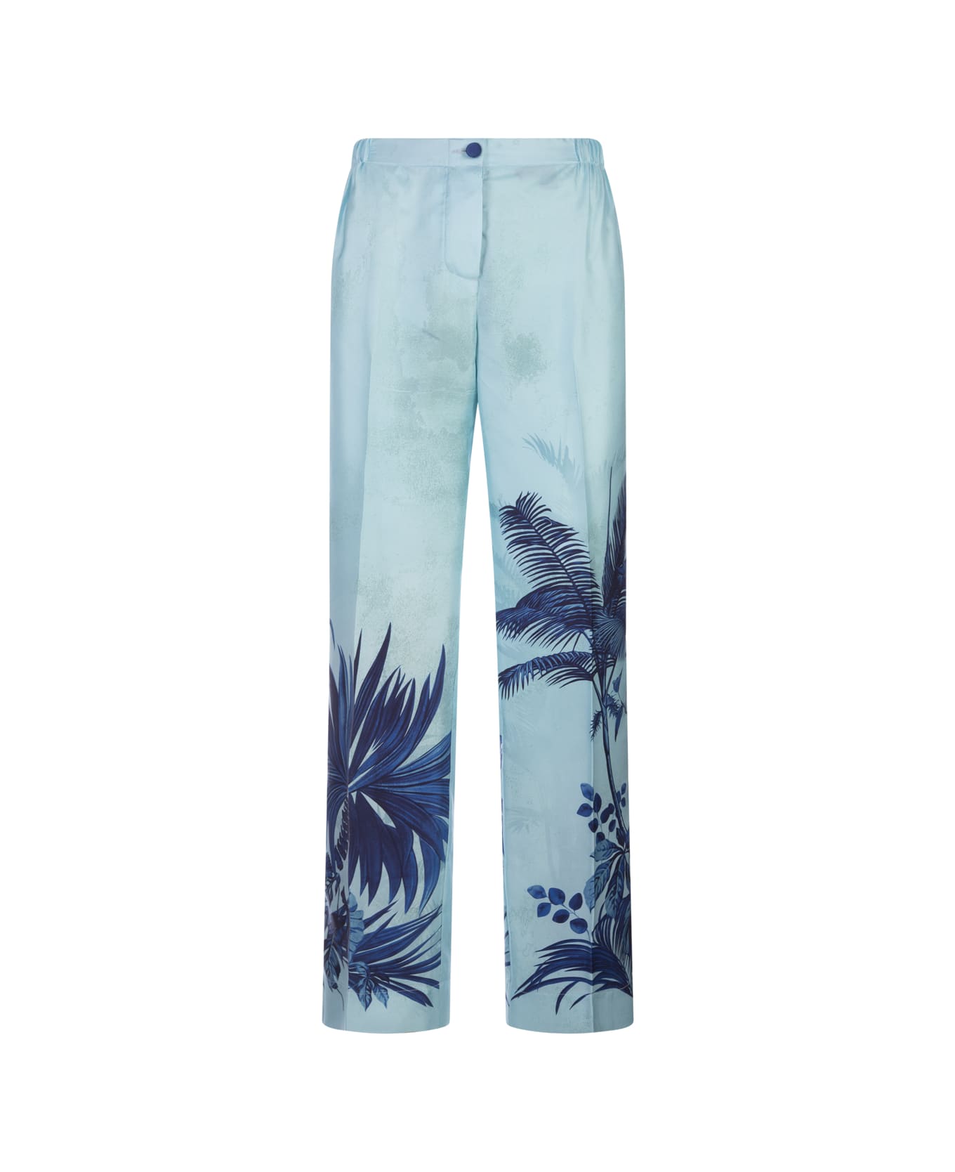 For Restless Sleepers Palms Blue Etere Trousers - Blue