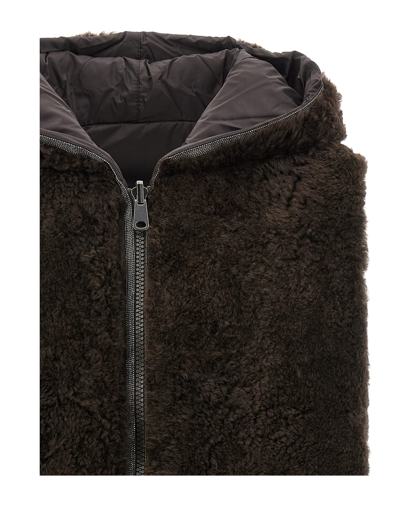 Brunello Cucinelli Monile Reversible Vest - Brown