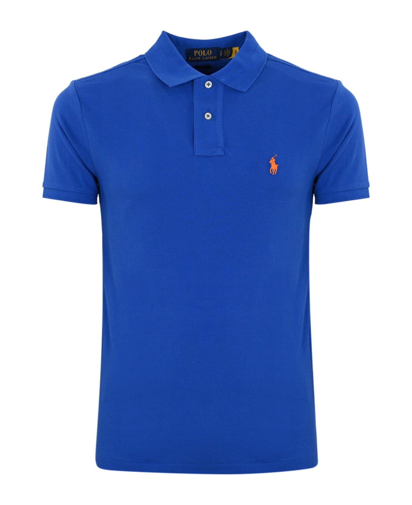 Polo Ralph Lauren Two-button Polo Shirt With Logo - Blue