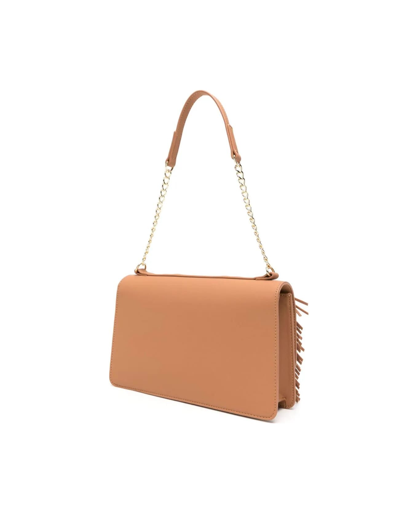 Love Moschino New Shiny Quitled Shoulder Bag - Camel ショルダーバッグ