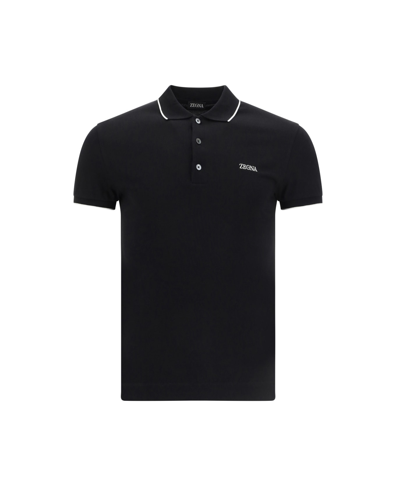 Zegna Polo Shirt Zegna - BLACK