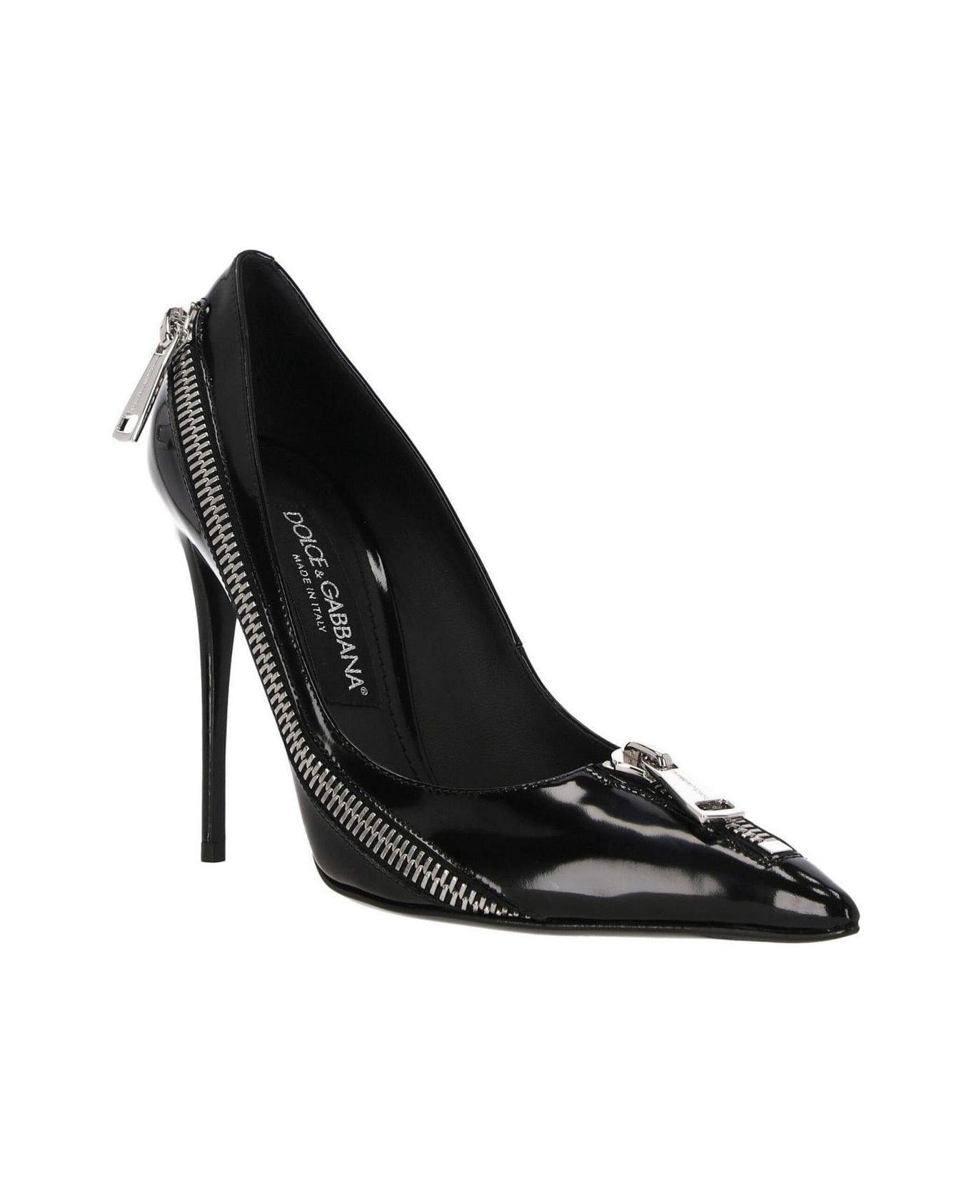 【関税&送料込み】Dolce & Gabbana Gruppo 54 Pumps Dolce & Gabbana Zipper Embellished Pumps | italist