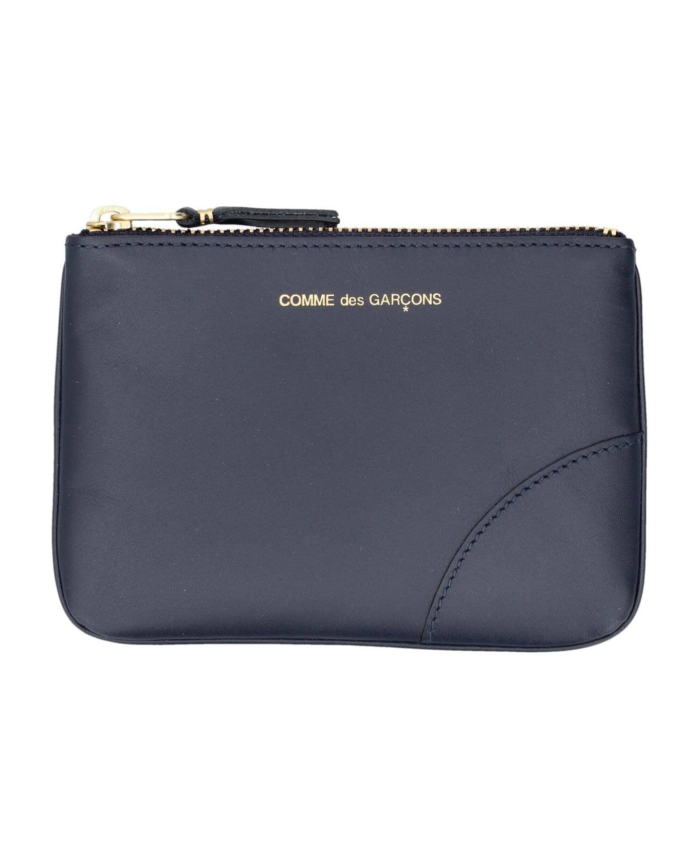 Comme des Garçons Wallet Xsmall Classic Leather Pouch - NAVY バッグ