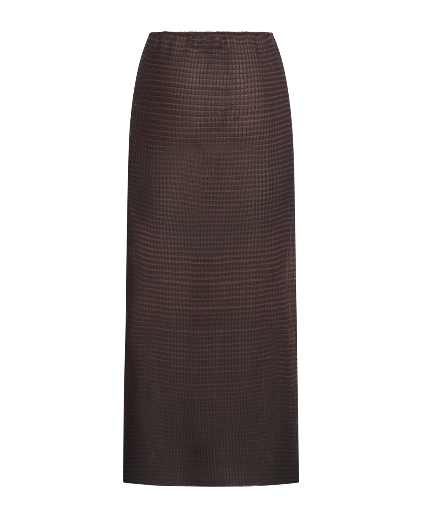 Sunnei Thermo Frise` Skirt - Chocolate Plum