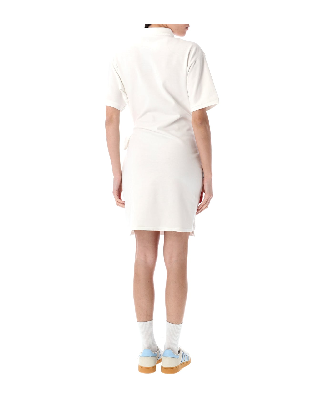 Polo Ralph Lauren Faux-wrap Skirt Polo Mini Dress - WHITE