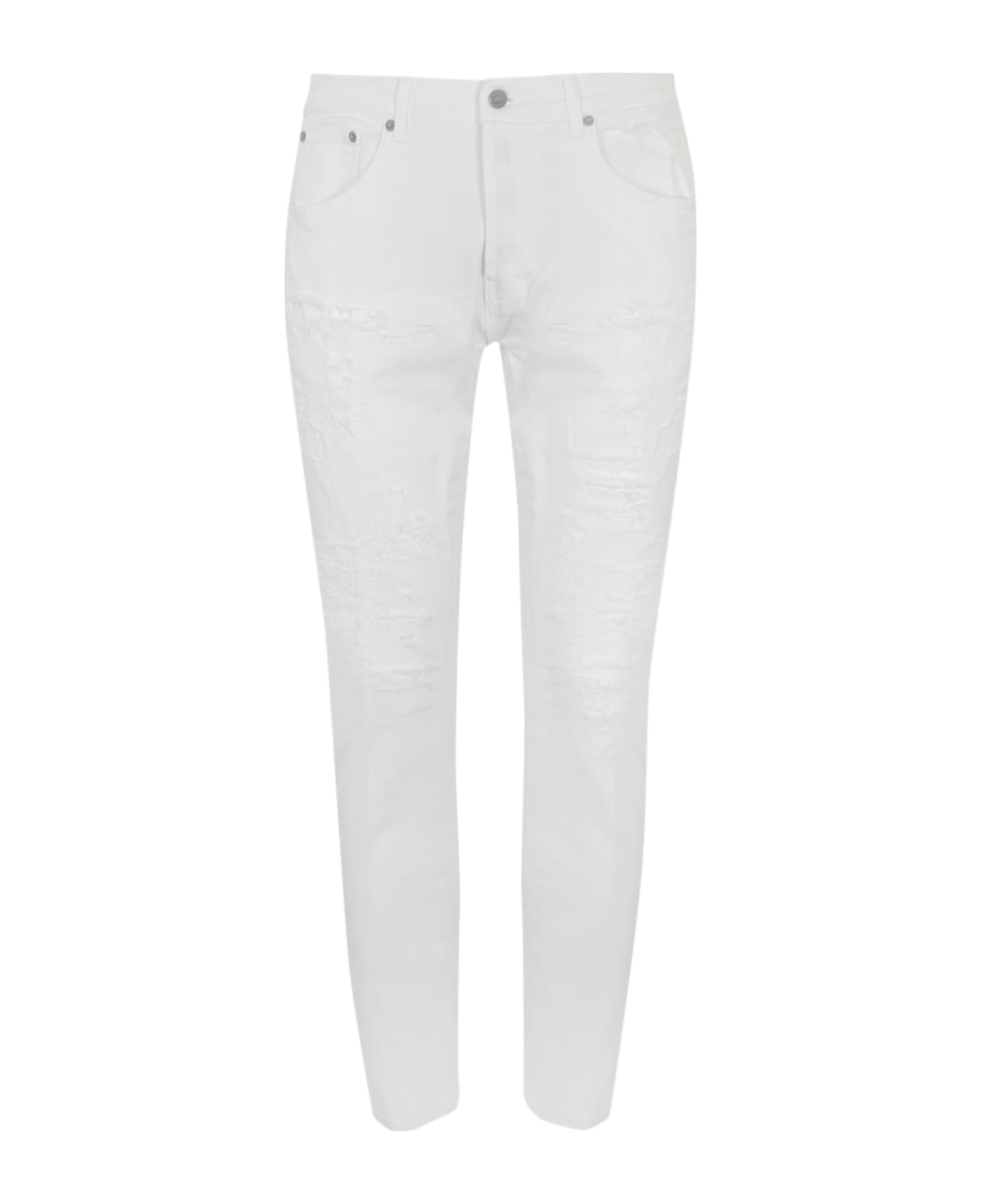 Dondup Dian Carrot Jeans In Bull Stretch - White