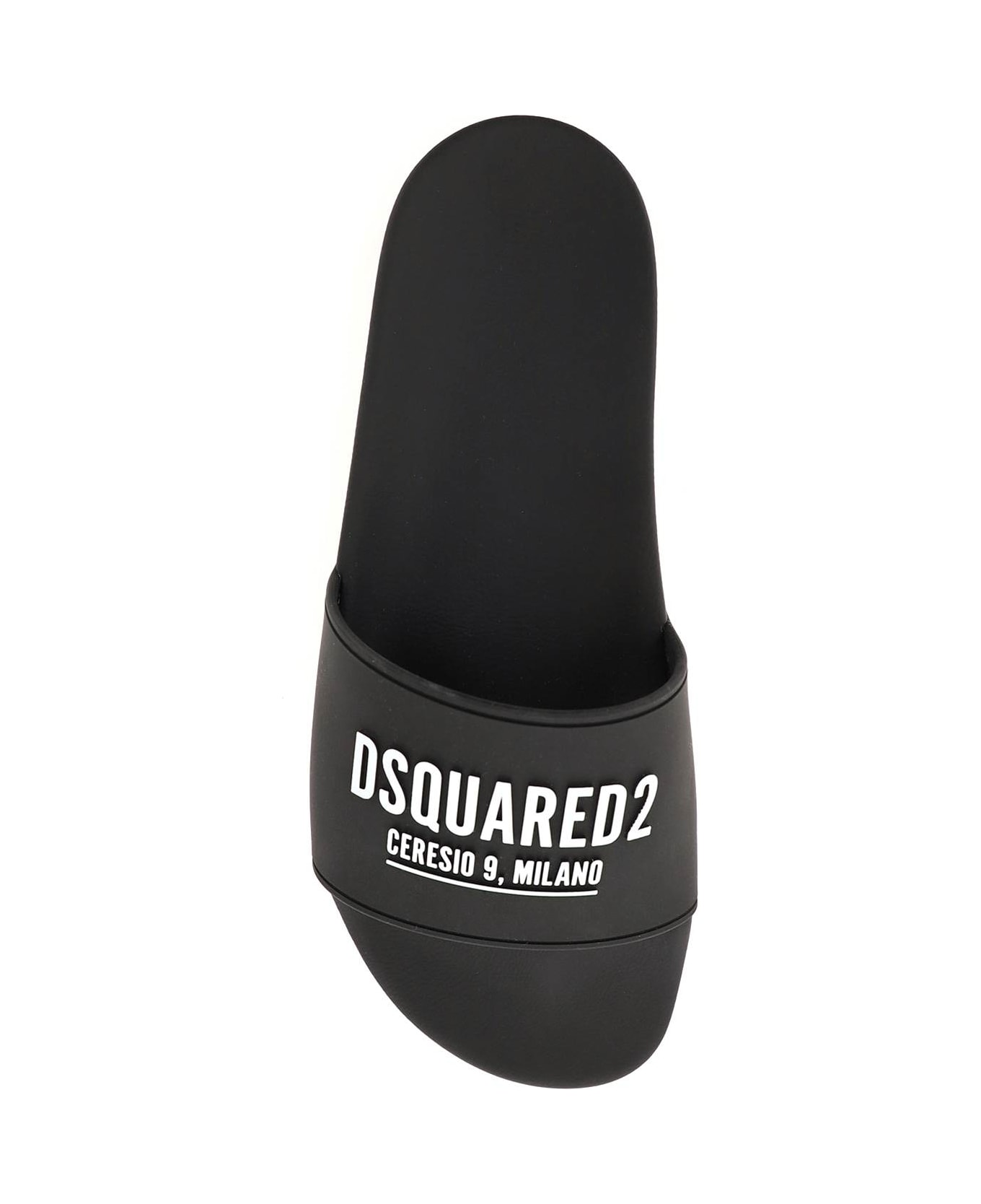 Dsquared2 Rubber Slides - Black その他各種シューズ