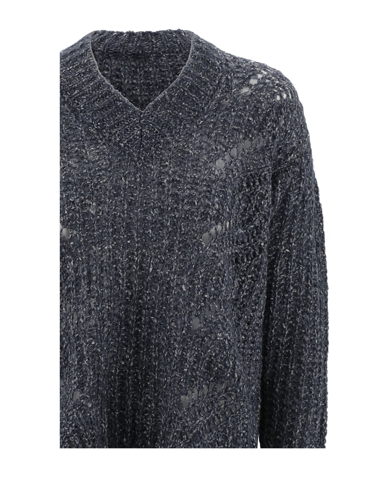 Herno Open-knit Sweater - Blue