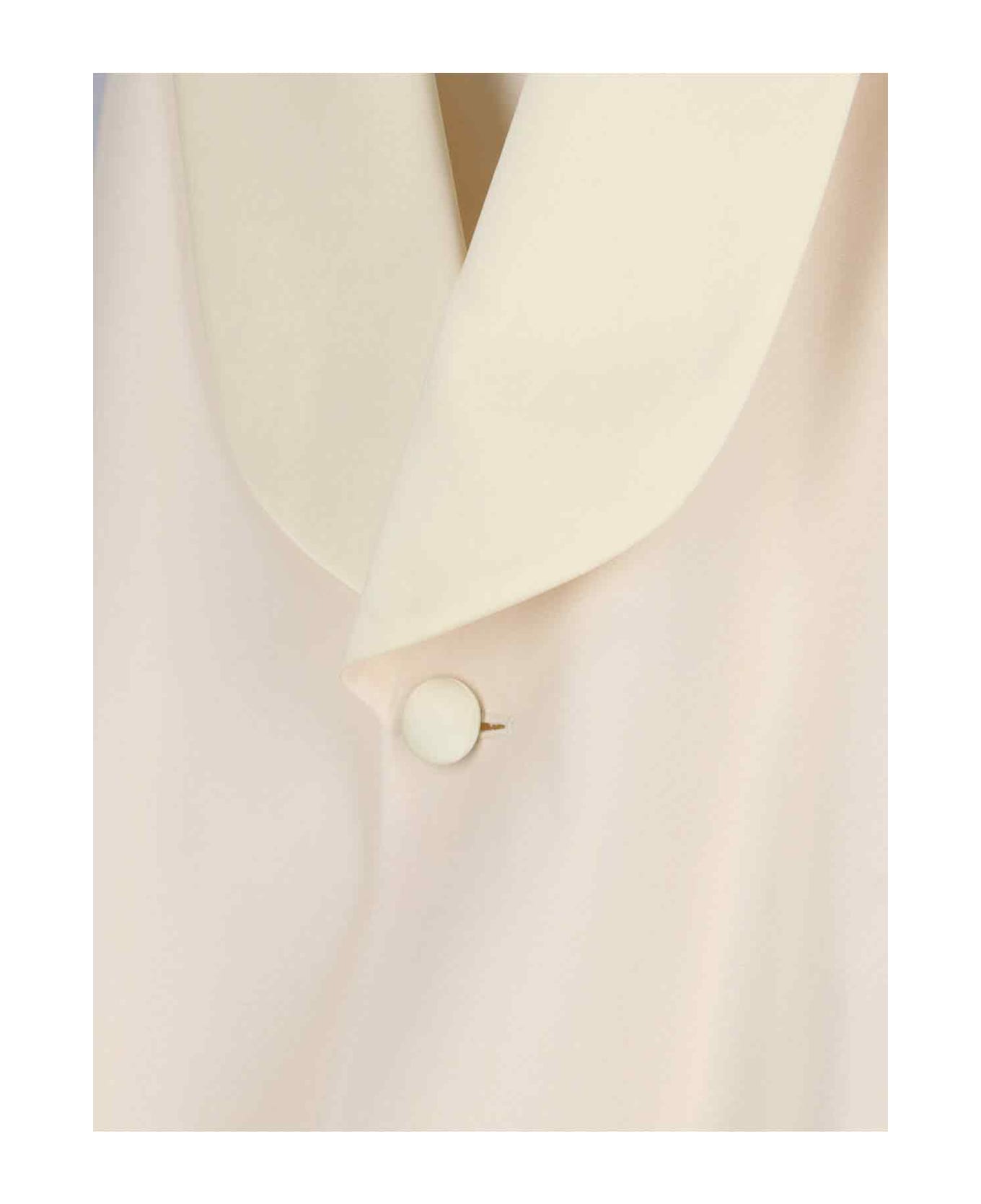 MM6 Maison Margiela Wool Blend Vest Jacket - Cream