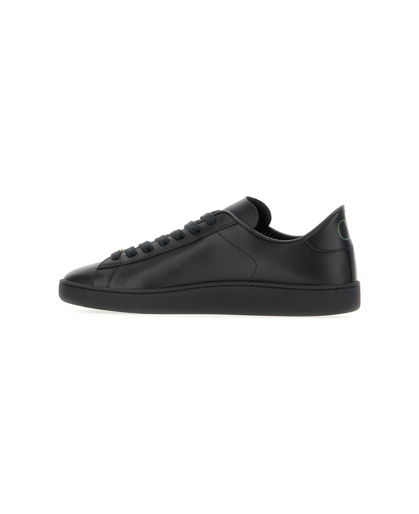 Black Leather Sneakers