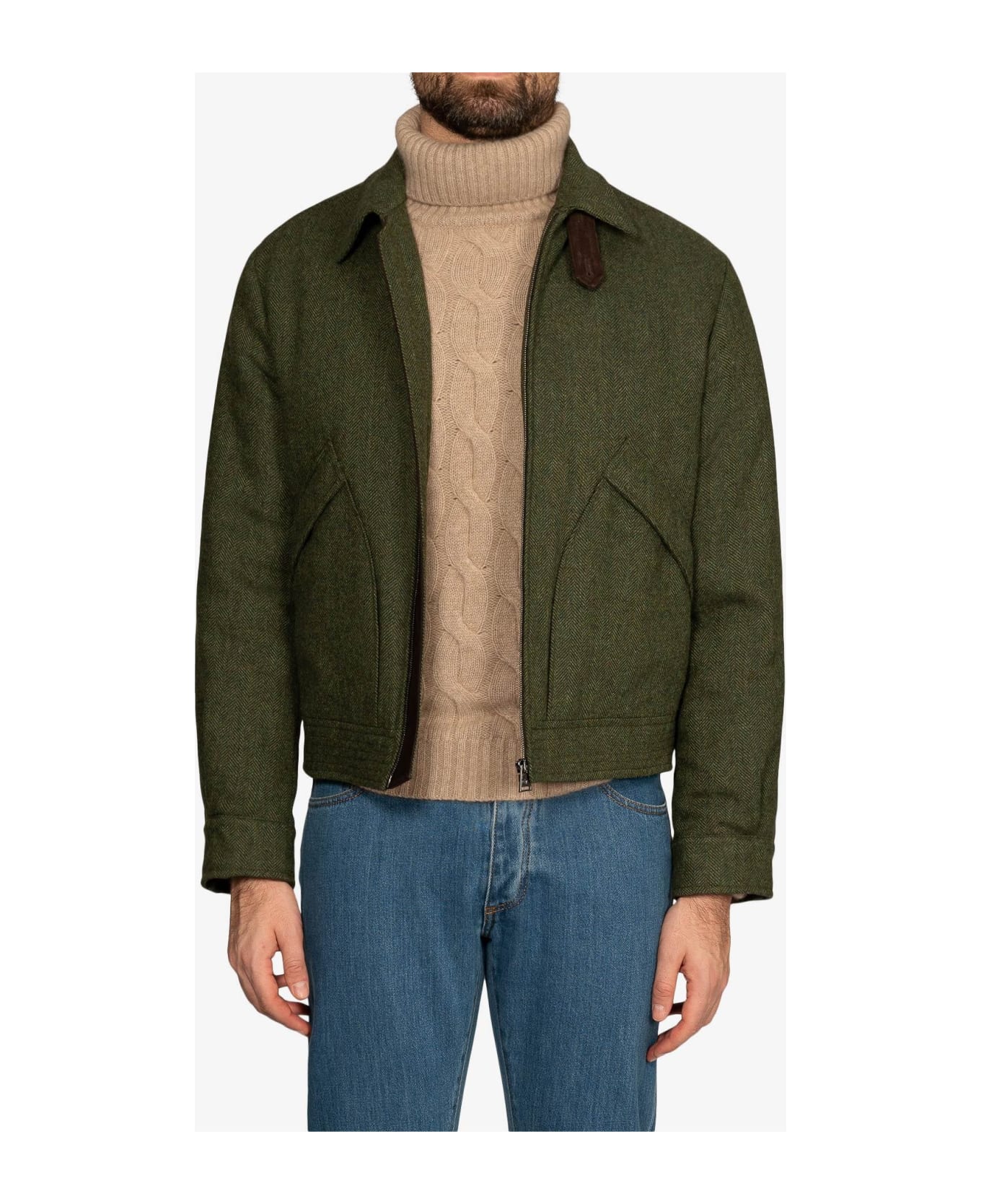 Larusmiani Casual Jacket Oblique Blazer - Green