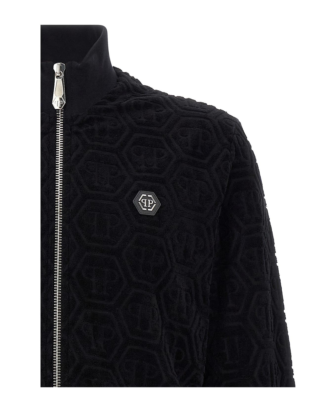 Philipp Plein Jacquard Monogram Sweatshirt - Black  