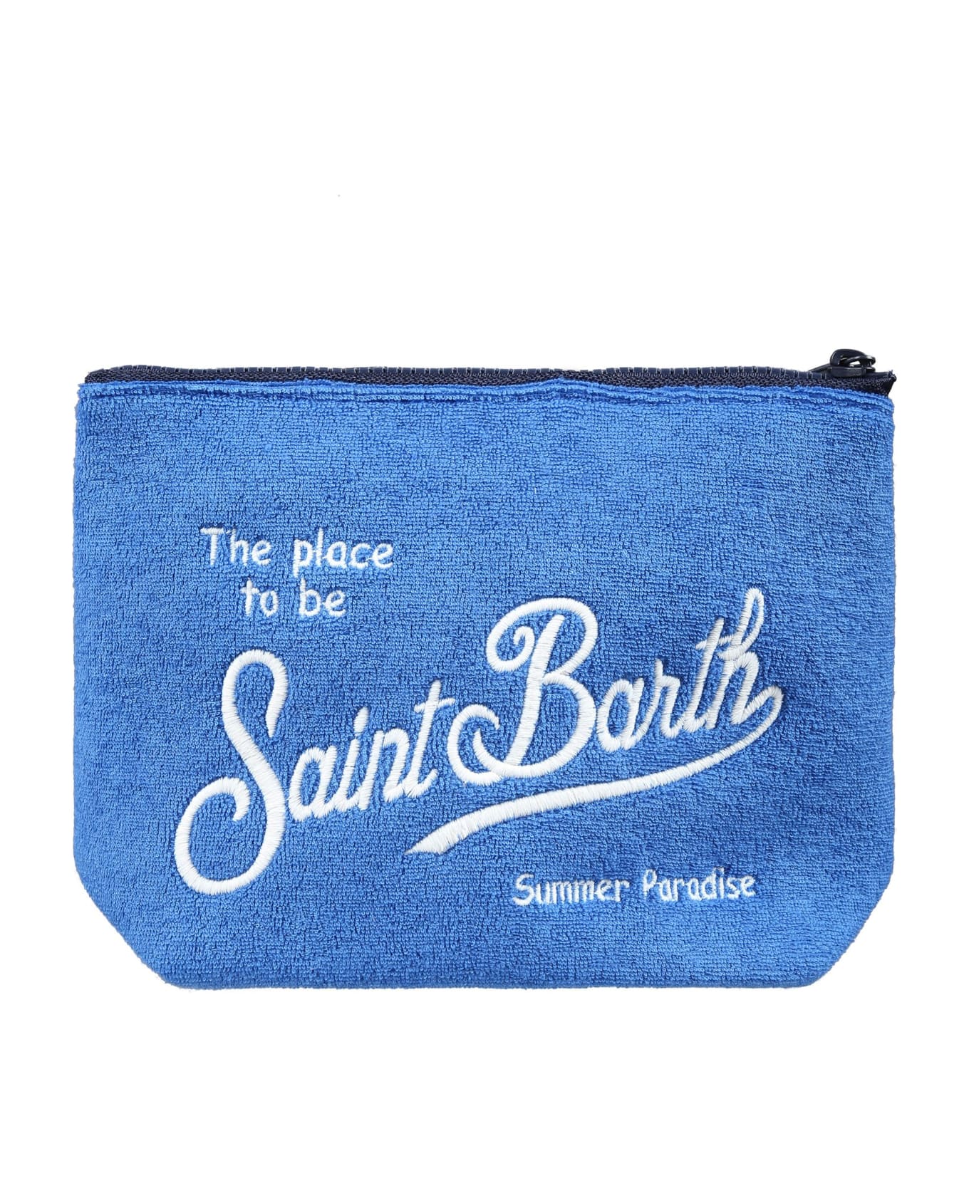 MC2 Saint Barth Light Blue Cluch Bag For Kids With Logo - Light Blue