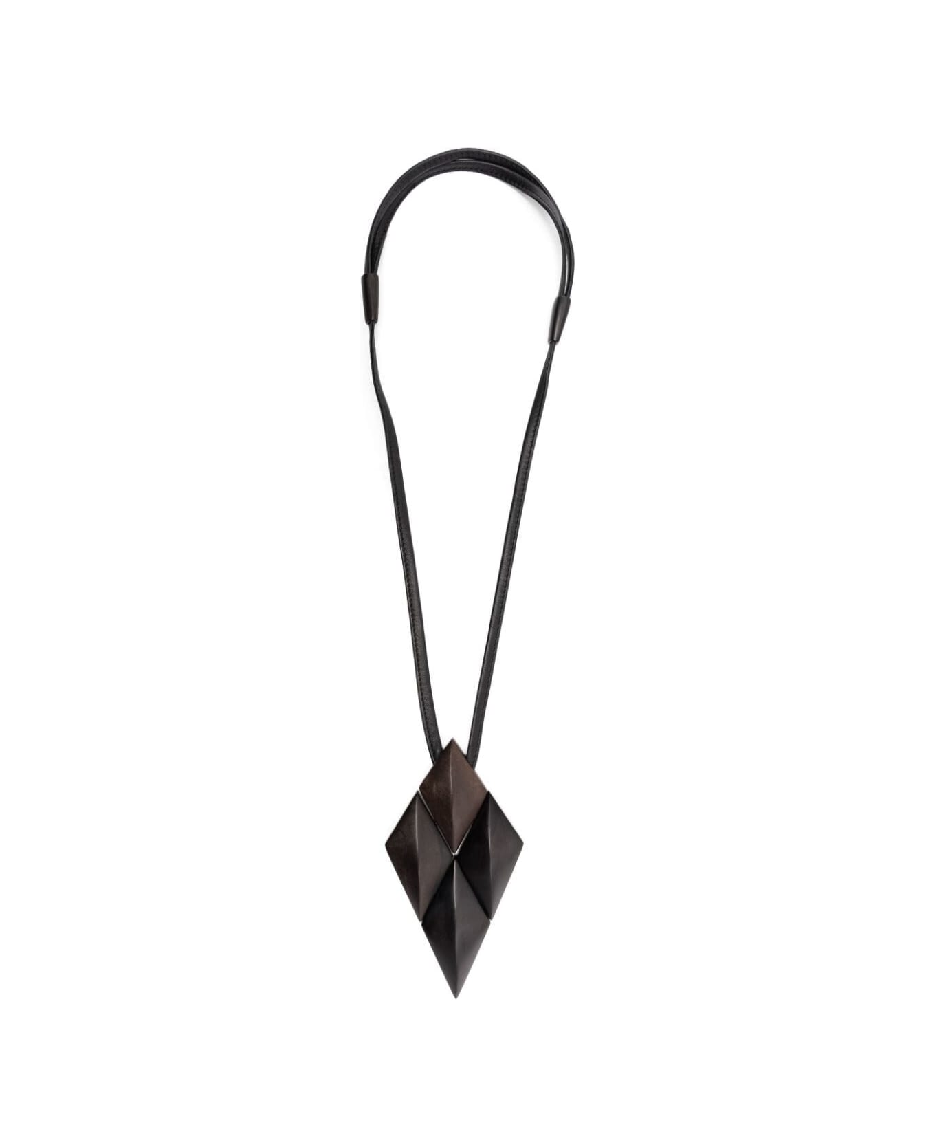 Monies Pendant Necklace - Black