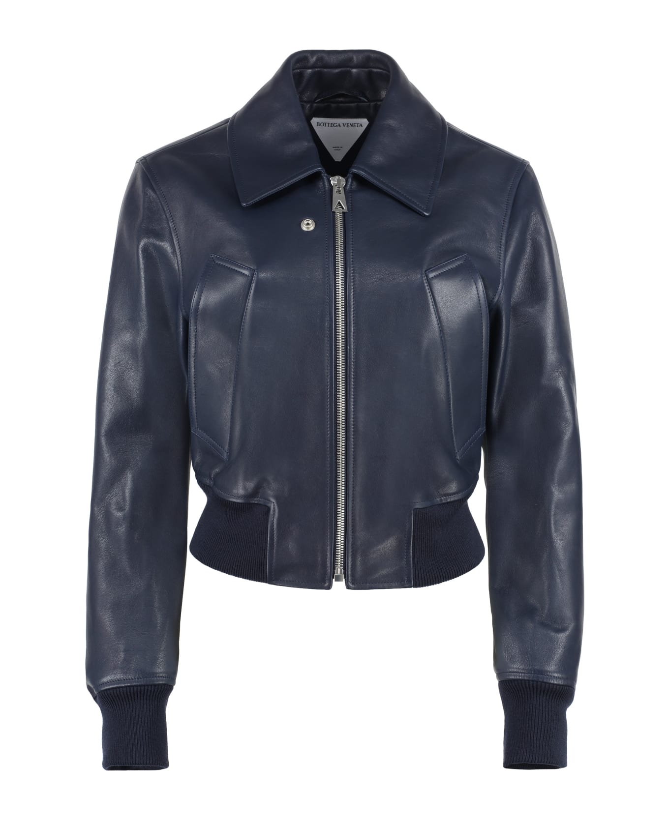 Bottega Veneta Leather Jacket - blue