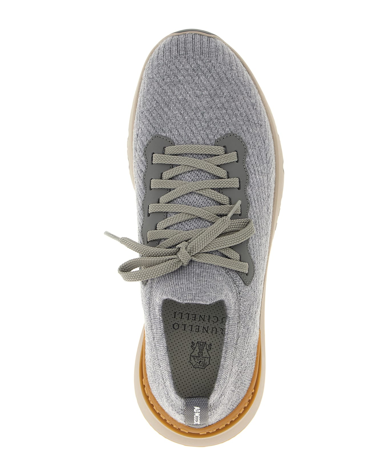 Brunello Cucinelli Knitted Sneakers - Gray