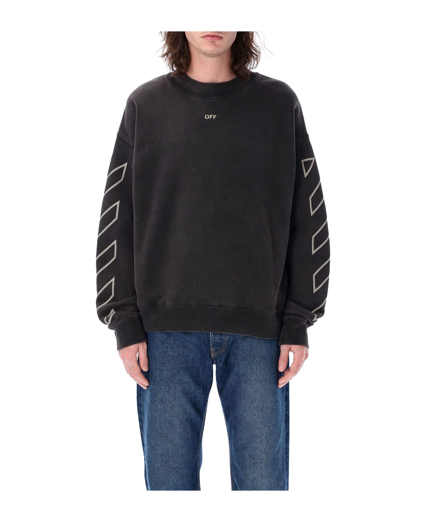 Off-White Martyrdom Arrow Skate Crewneck - VINTAGE BLACK