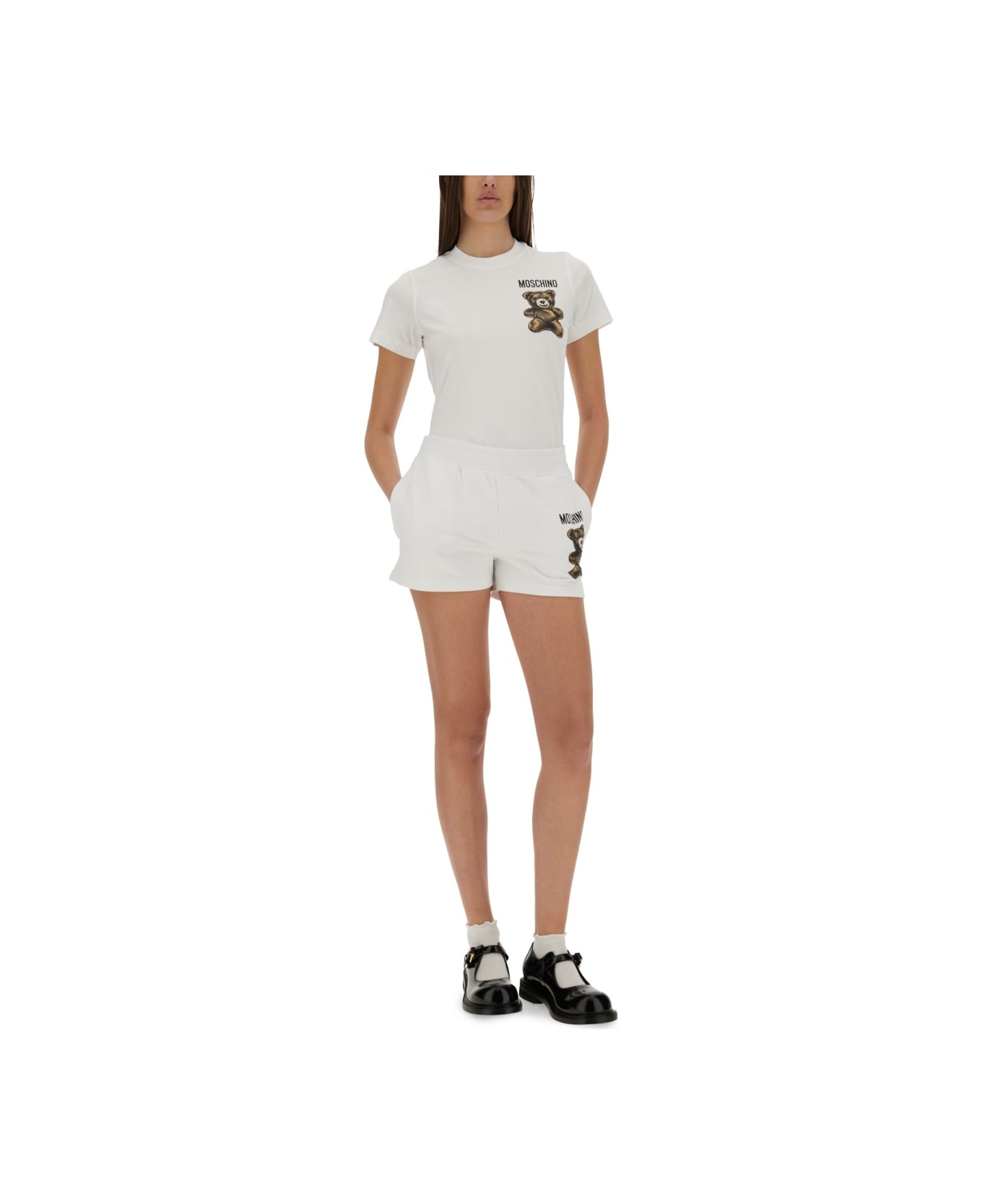 Moschino Teddy Bear Shorts - WHITE
